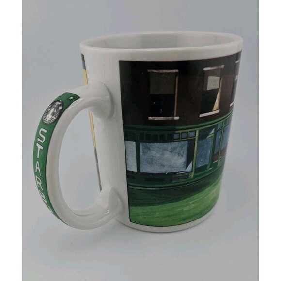 Vintage Starbucks Coffee Mug Edward Hopper 'Nighthawks' "Retro Diner" - Picture 5 of 13